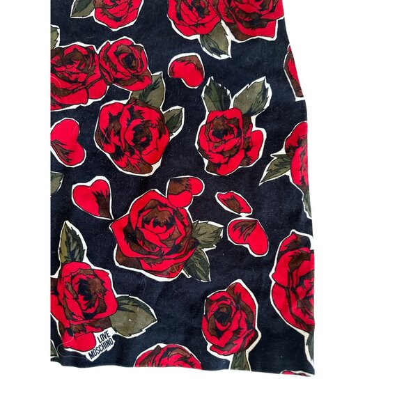 LOVE MOSCHINO Floral Rose Print Skirt Size US 4 - Picture 5 of 8